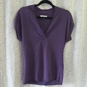 Coldwater Creek purple v neck C8